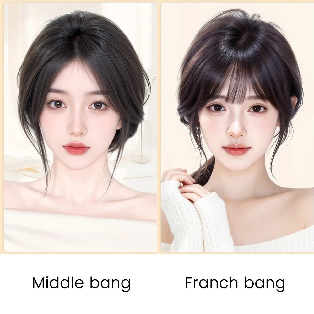 Natural Middle Part Clip-In Hair Topper for Volume - 9