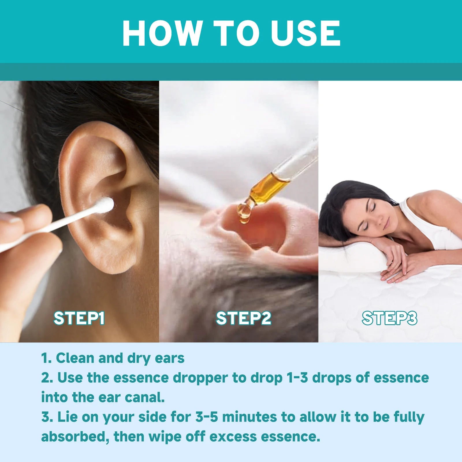 Natural Ear Wax Removal Drops for Tinnitus Relief and Ear Canal Cleaning - 10