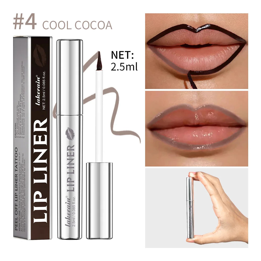 Waterproof Peel-Off Lip Liner for Long-Lasting Smudge-Proof Color - 23