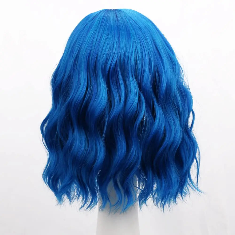 Short Wavy Bob Synthetic Wig for Costume and Daily Wear - 2