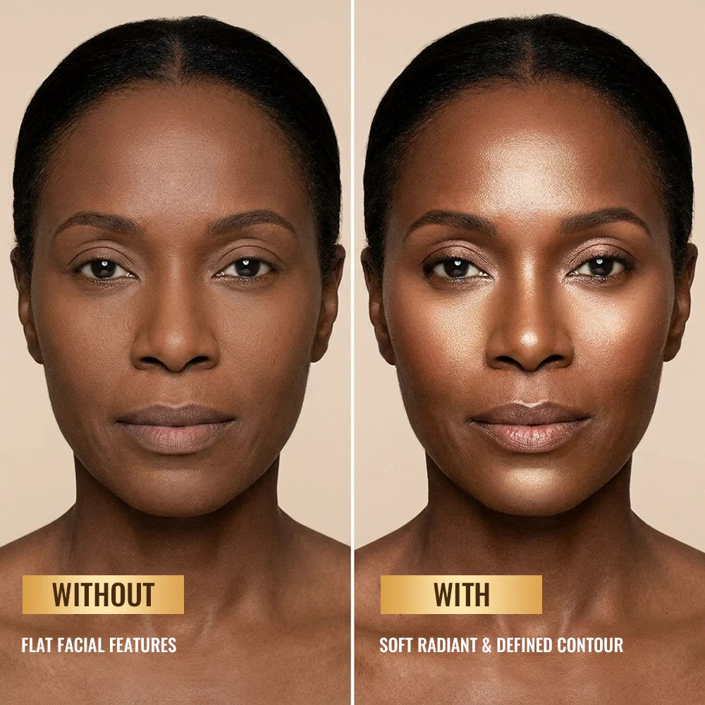 4-in-1 Highlighting and Contouring Face Palette for Eyes and Cheeks - 5