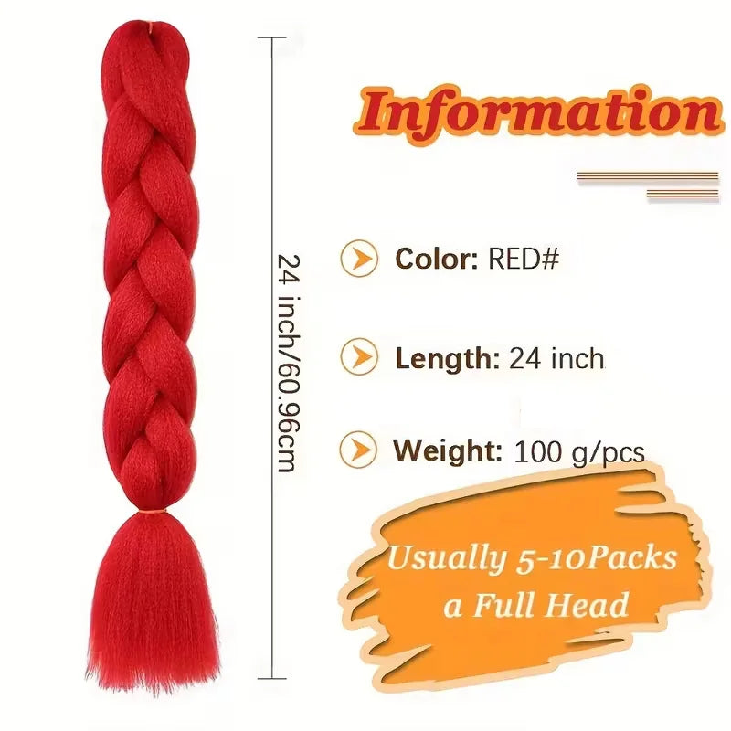 24-Inch Jumbo Braiding Hair Extensions for Long Protective Styles - 3