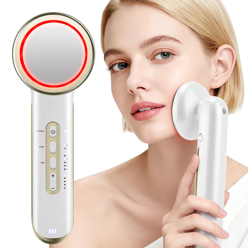 Ultrasonic EMS Body Slimming and Facial Lifting Beauty Massager Device - 7