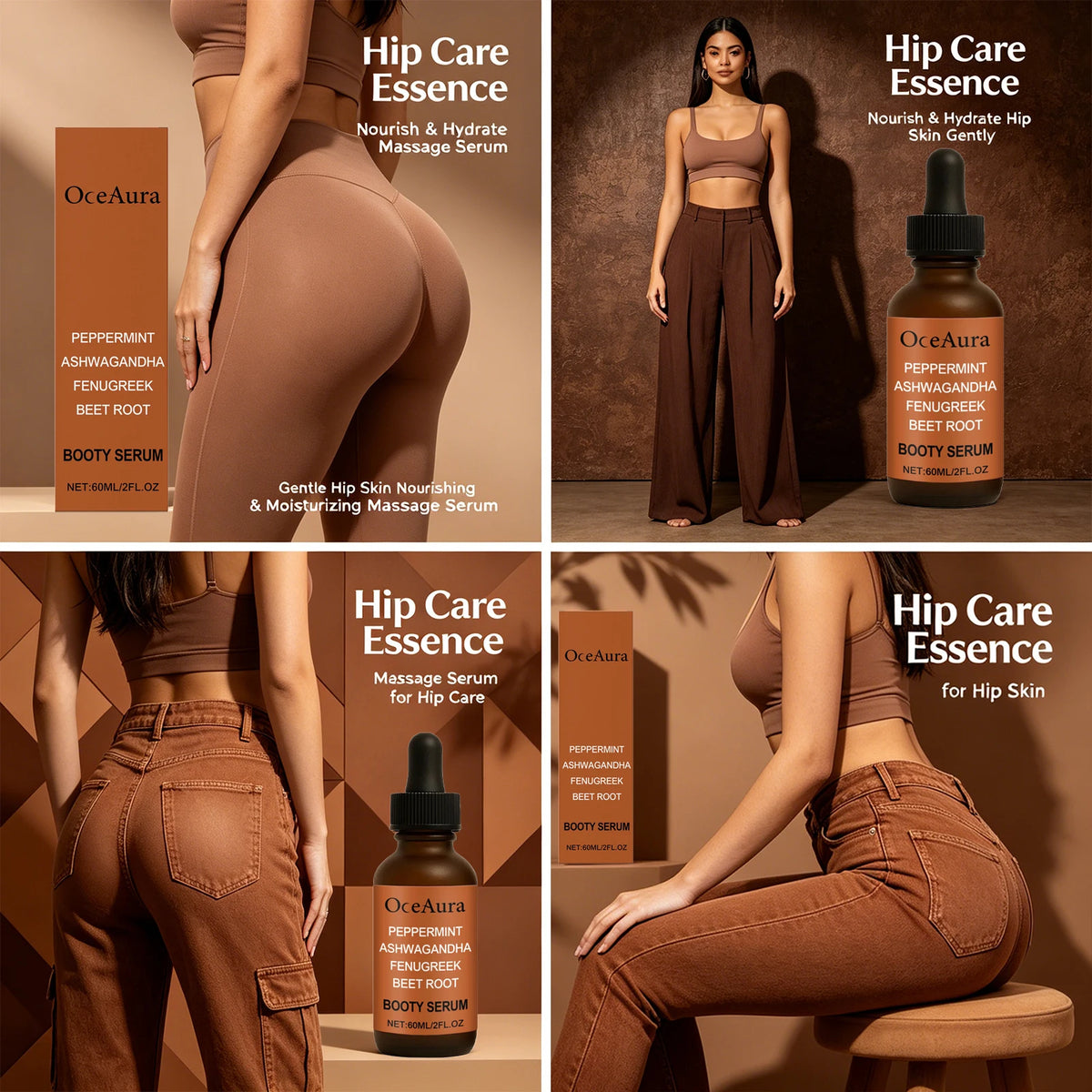 Butt Lifting and Firming Massage Serum for Fuller Curves
