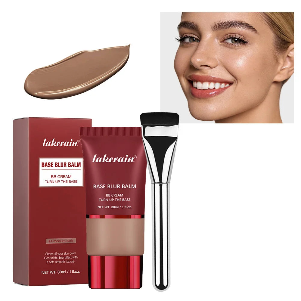 Blurring Foundation Balm with Applicator Brush for a Smooth Matte Finish - 22