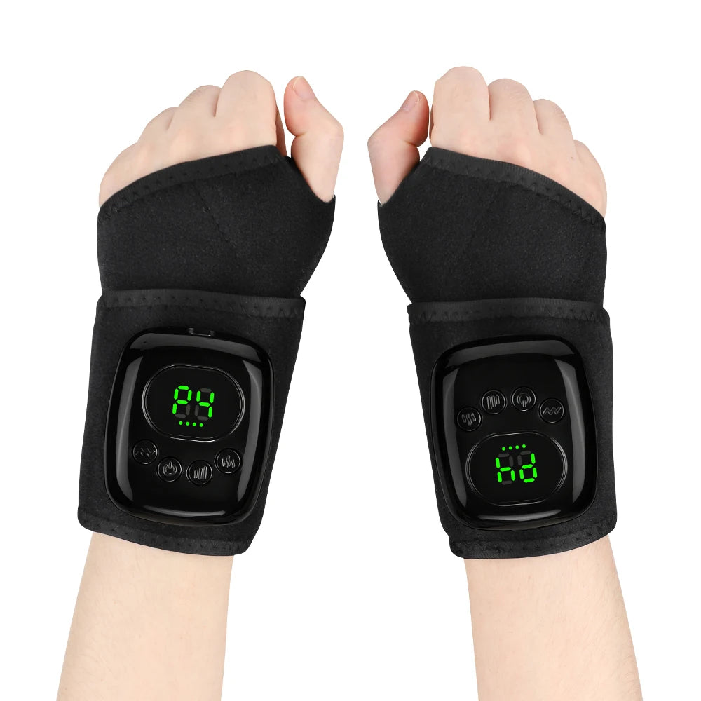 Cordless Heated Air Compression Wrist Massager for Pain Relief - 36