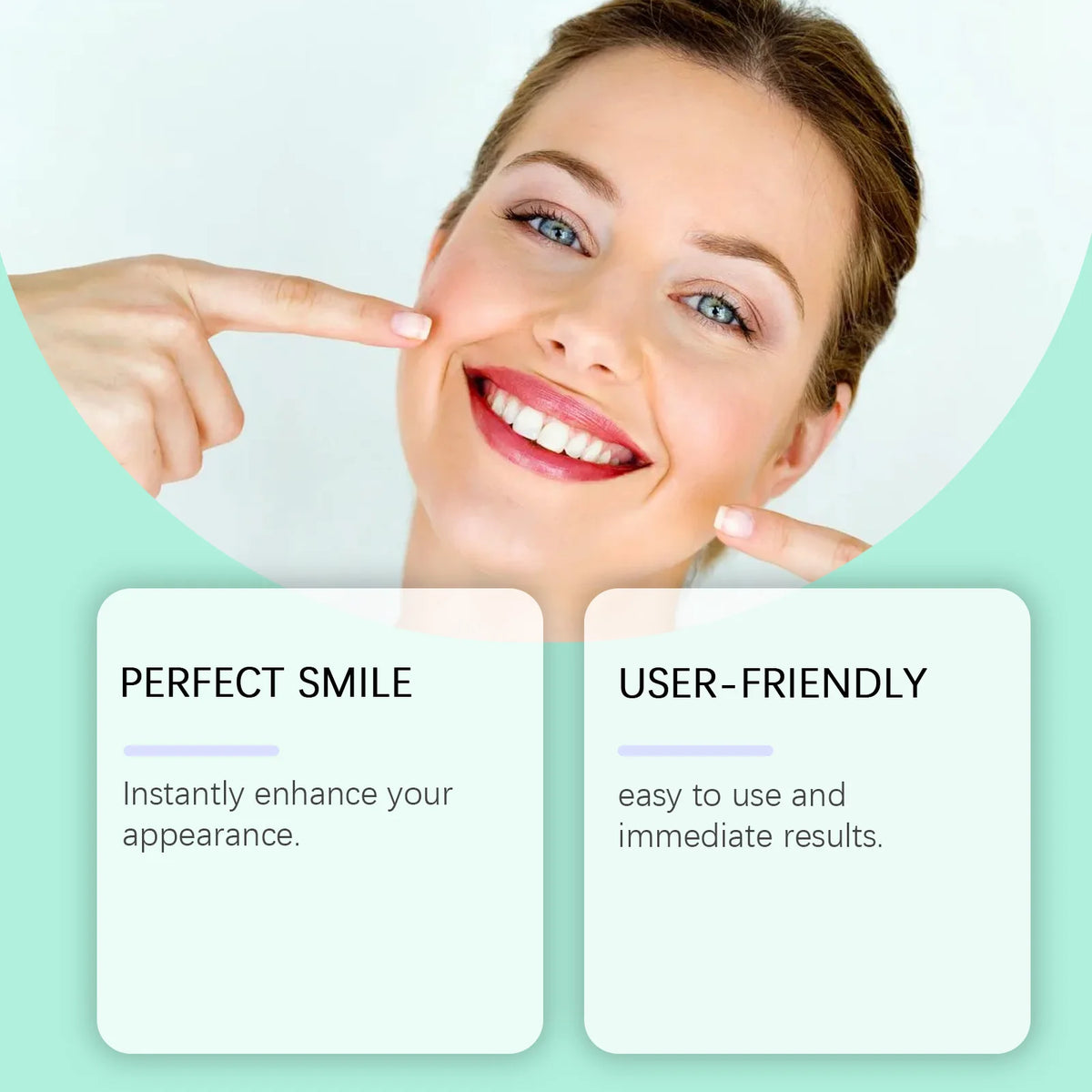 Flexible Silicone Cosmetic Denture Set for a Natural Radiant Smile