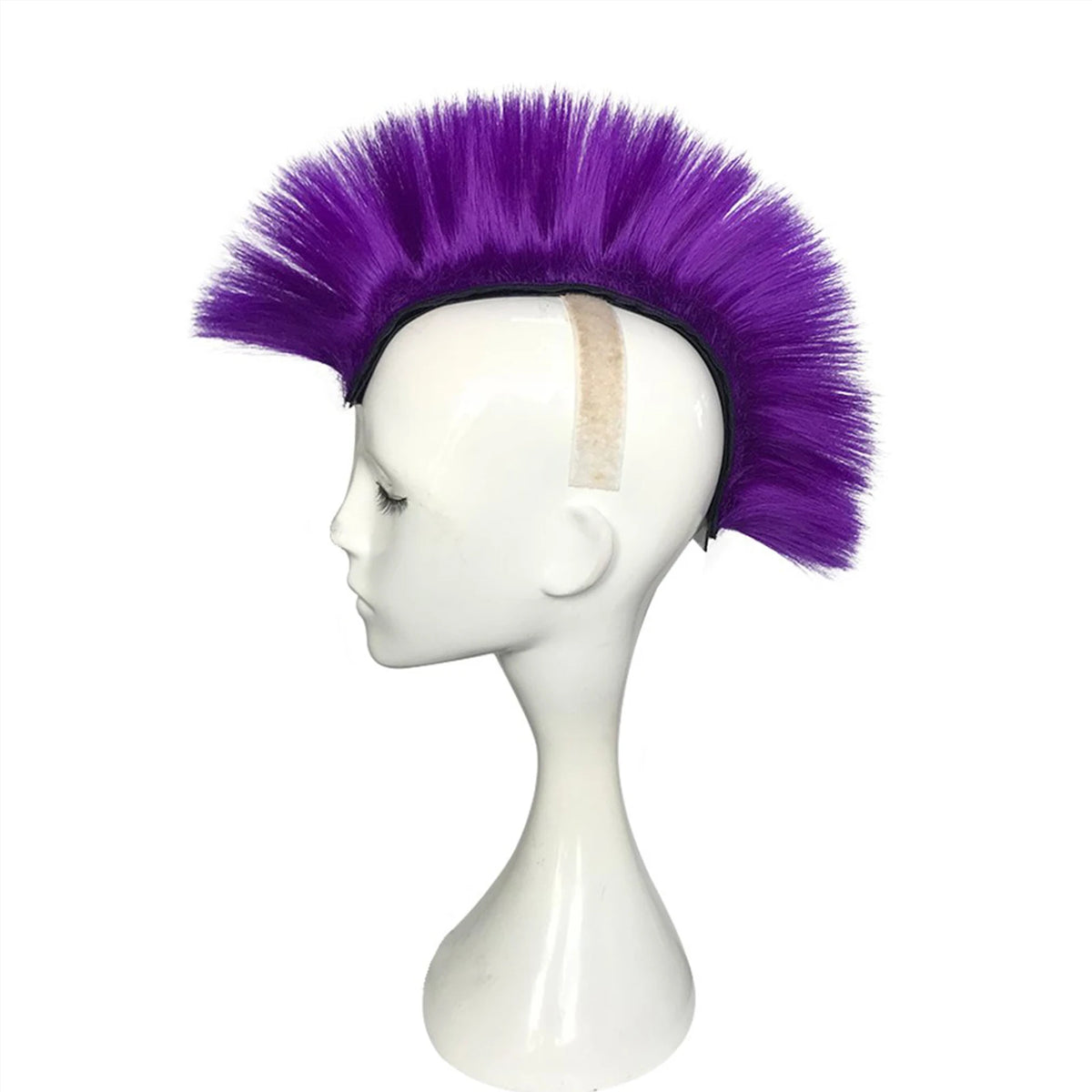 Adhesive Mohawk Helmet Wig for Motorcycle and Ski Helmets