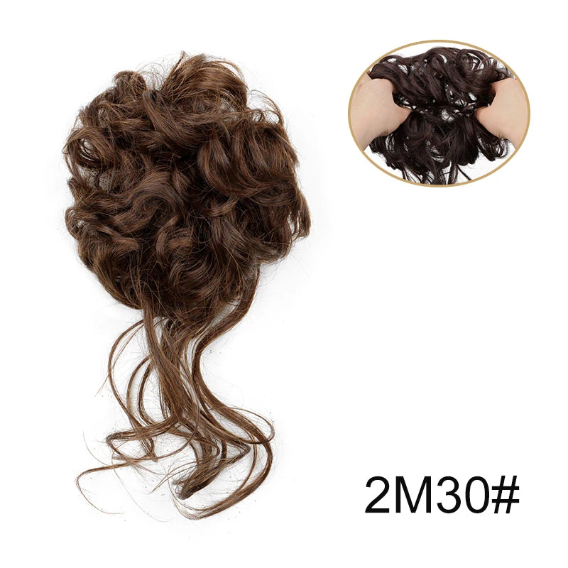 Messy Bun Hairpiece Scrunchie for Easy Elegant Hairstyles - 13
