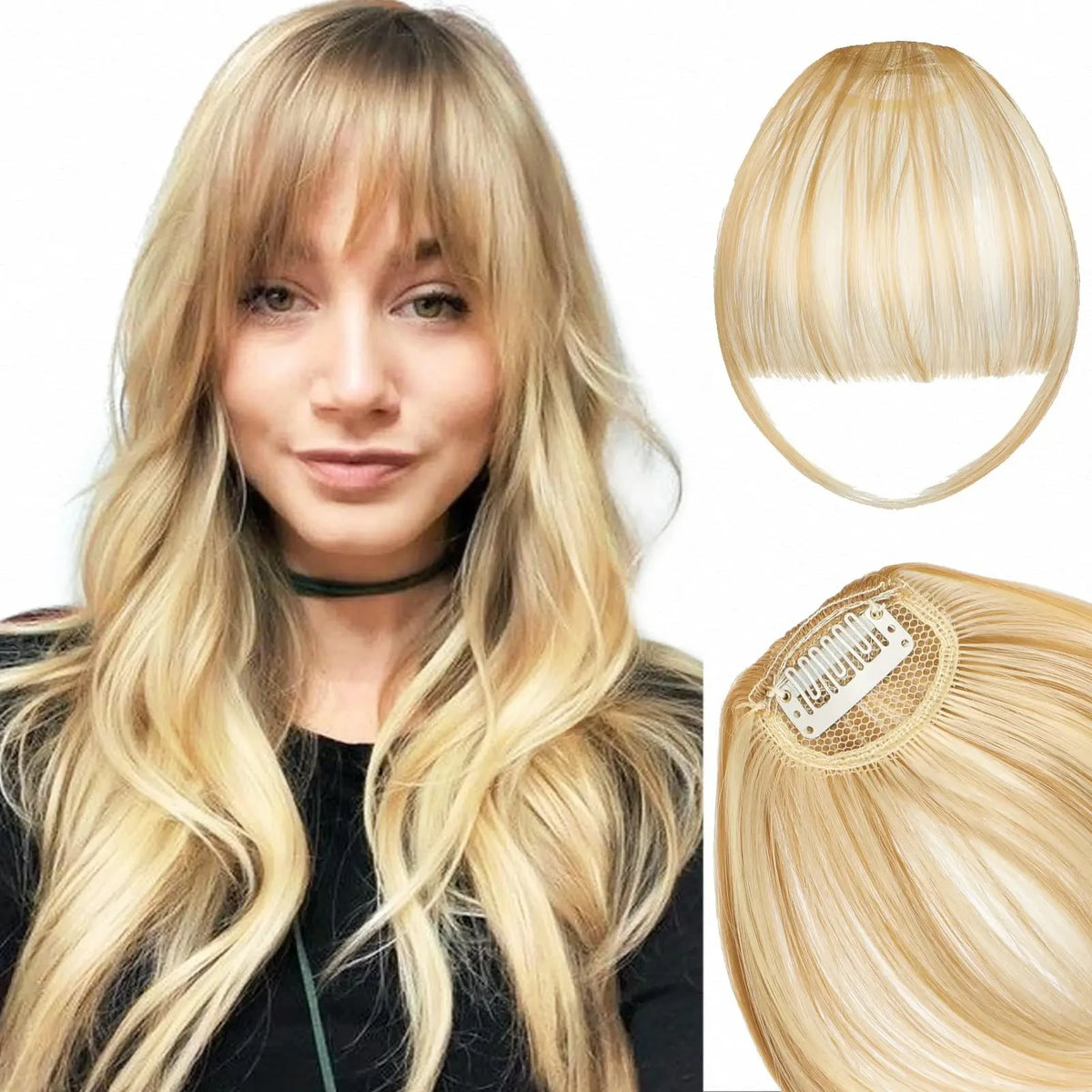 Clip In Air Bangs for Natural Hair Volumizing and Face Framing
