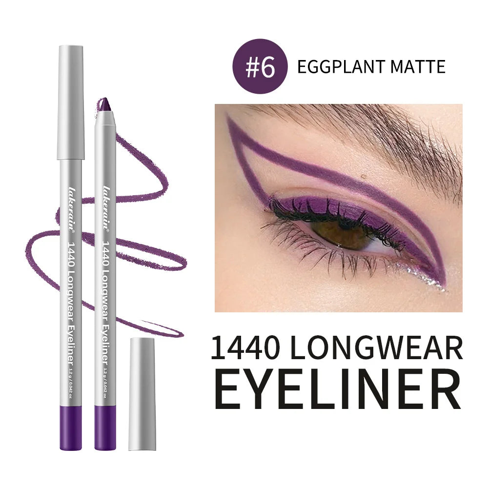 Waterproof Long-Lasting Eyeliner Pencil for Precise Smokey Eye Makeup