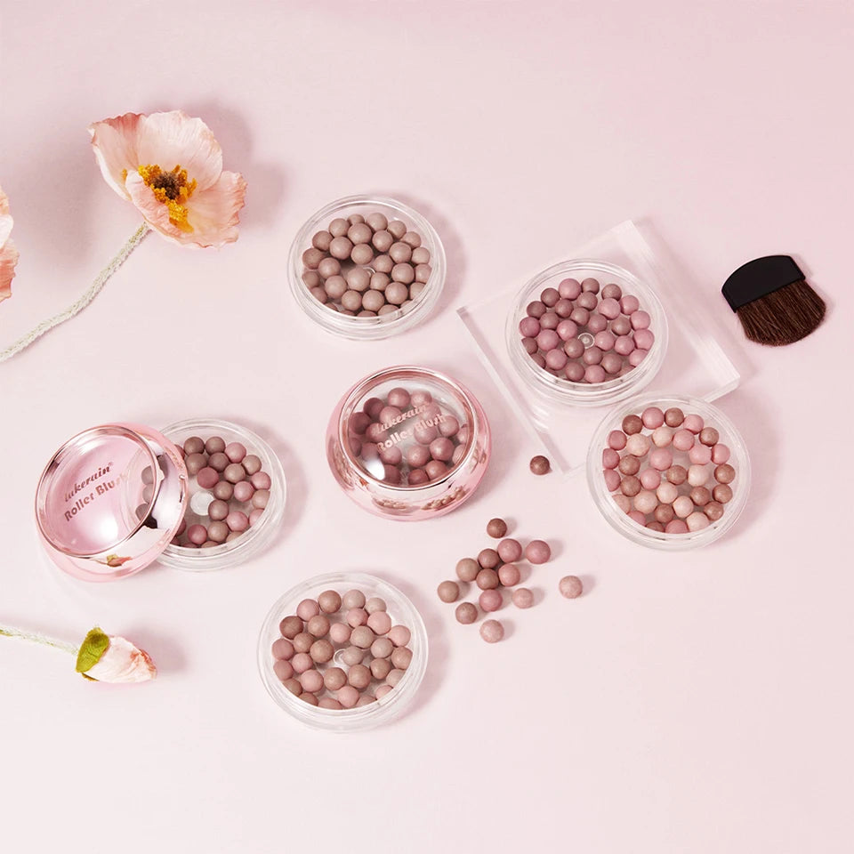 Spherical Powder Bead Blush for Natural Glowing Makeup Finish - 18