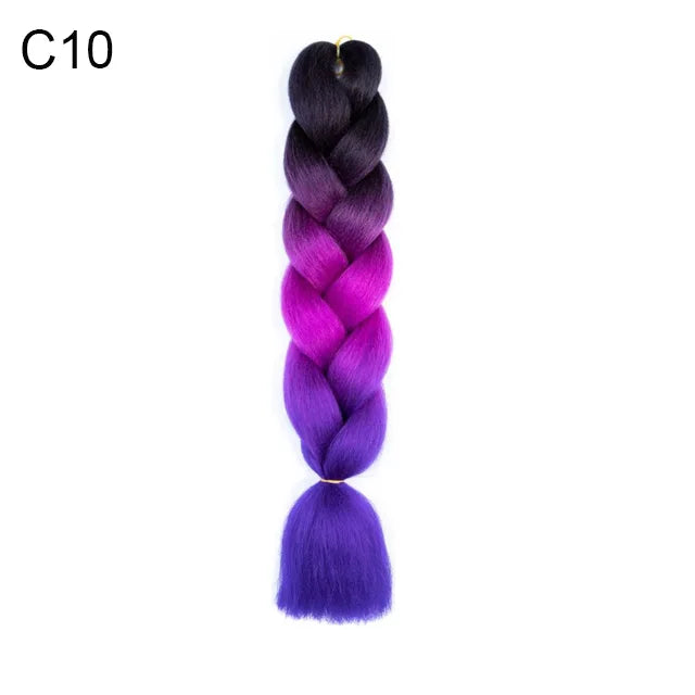 24-Inch Ombre Jumbo Braiding Hair Extensions - 14