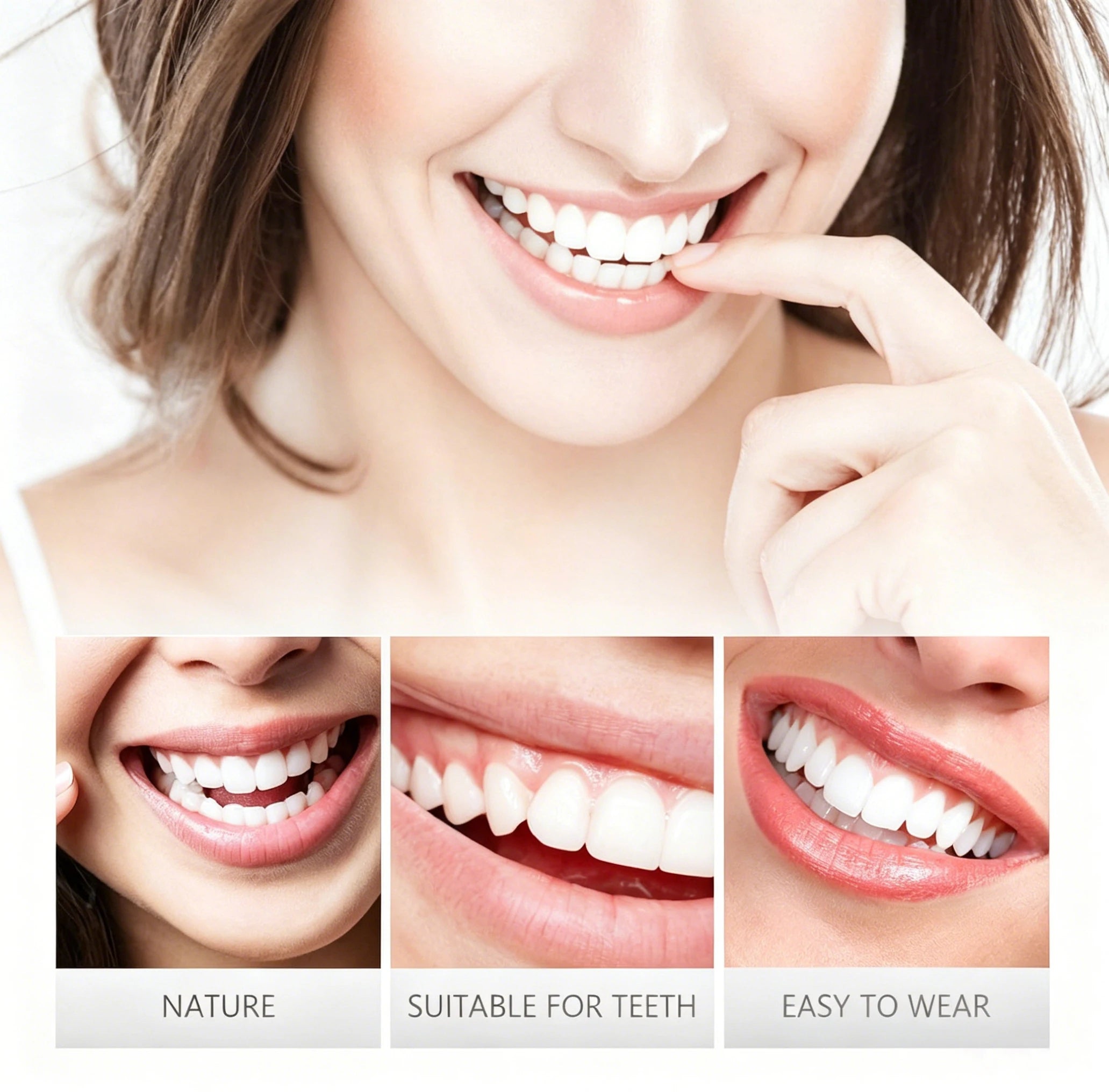 Instant Snap-On Smile Veneers for Natural Looking Upper and Lower Teeth - 2