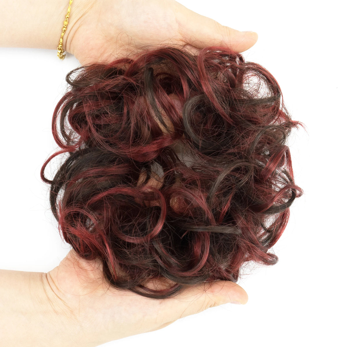 Messy Curly Hair Bun Scrunchie for Instant Volume and Elegant Updos