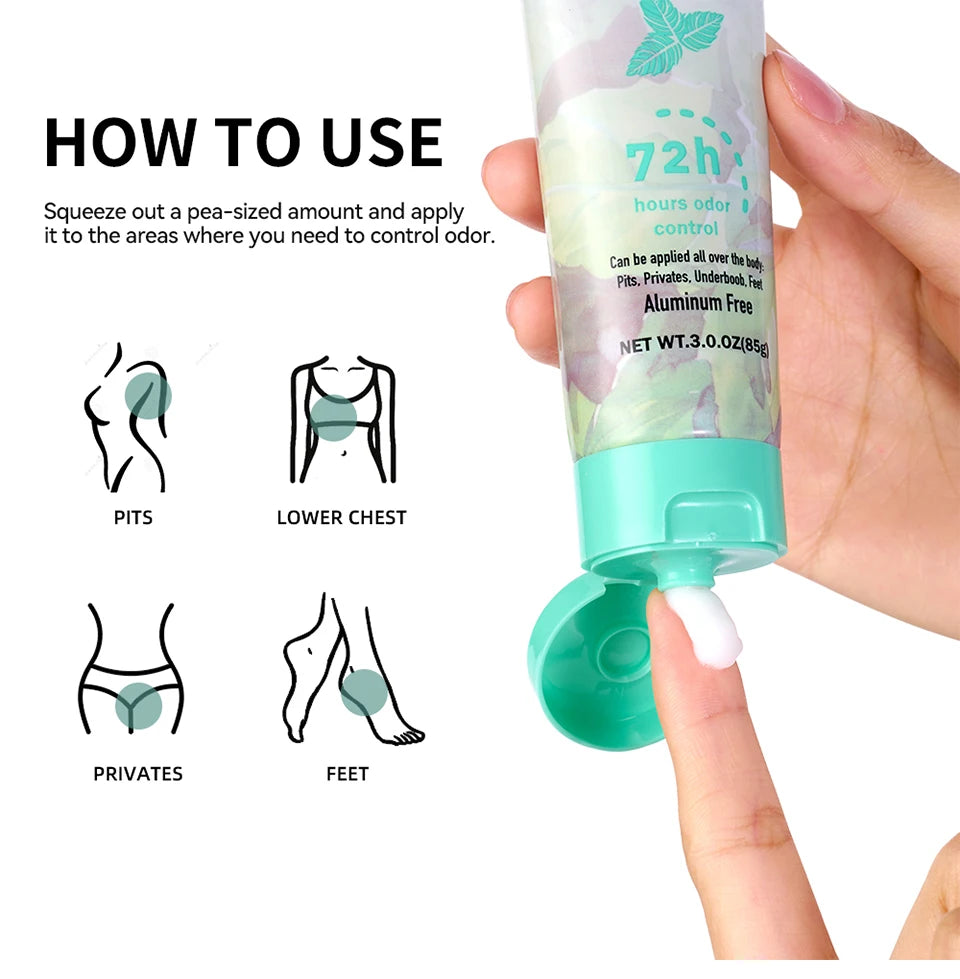 Long-Lasting Invisible Body Deodorant Cream for All-Day Freshness - 12