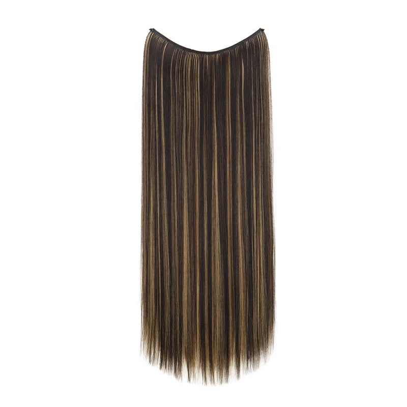 24-Inch Invisible Fishing Line Hair Extension for Instant Length