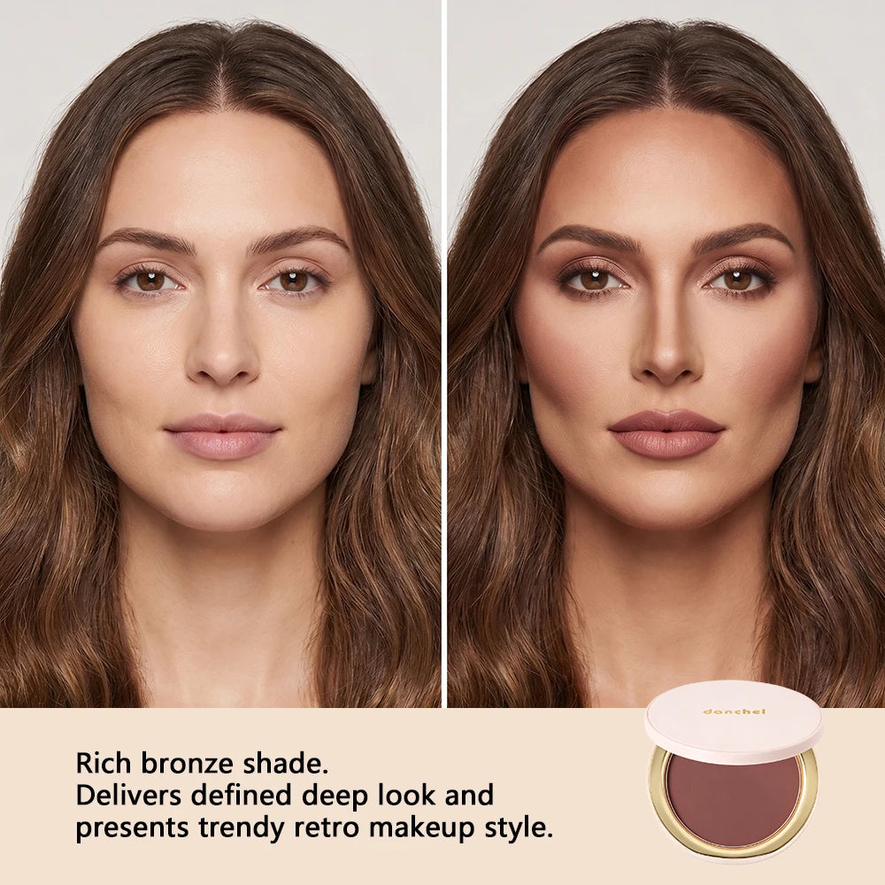 Soft Matte Bronzer Powder for Natural Face Contouring and Sculpting