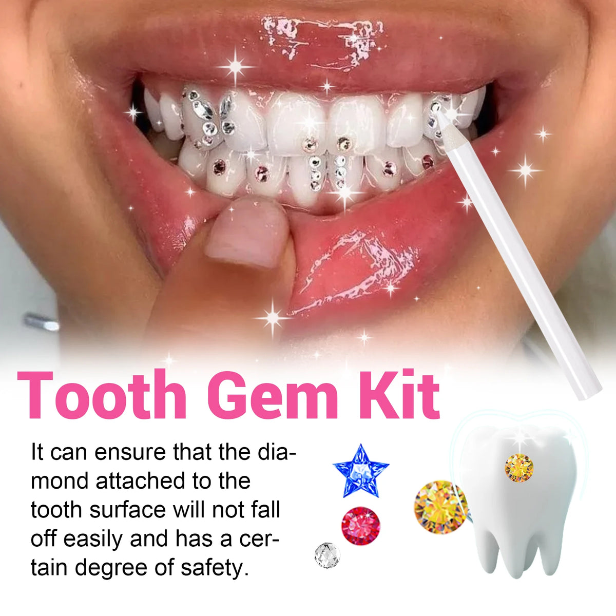 Professional DIY Tooth Gem Kit for Sparkling Dental Jewelry Decoration