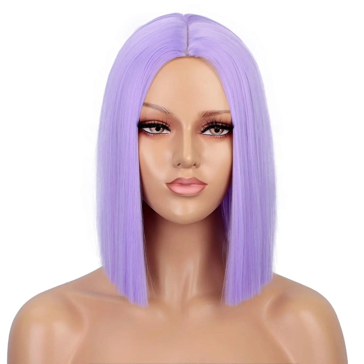 Short Black Bob Wig with Bangs for Daily Use