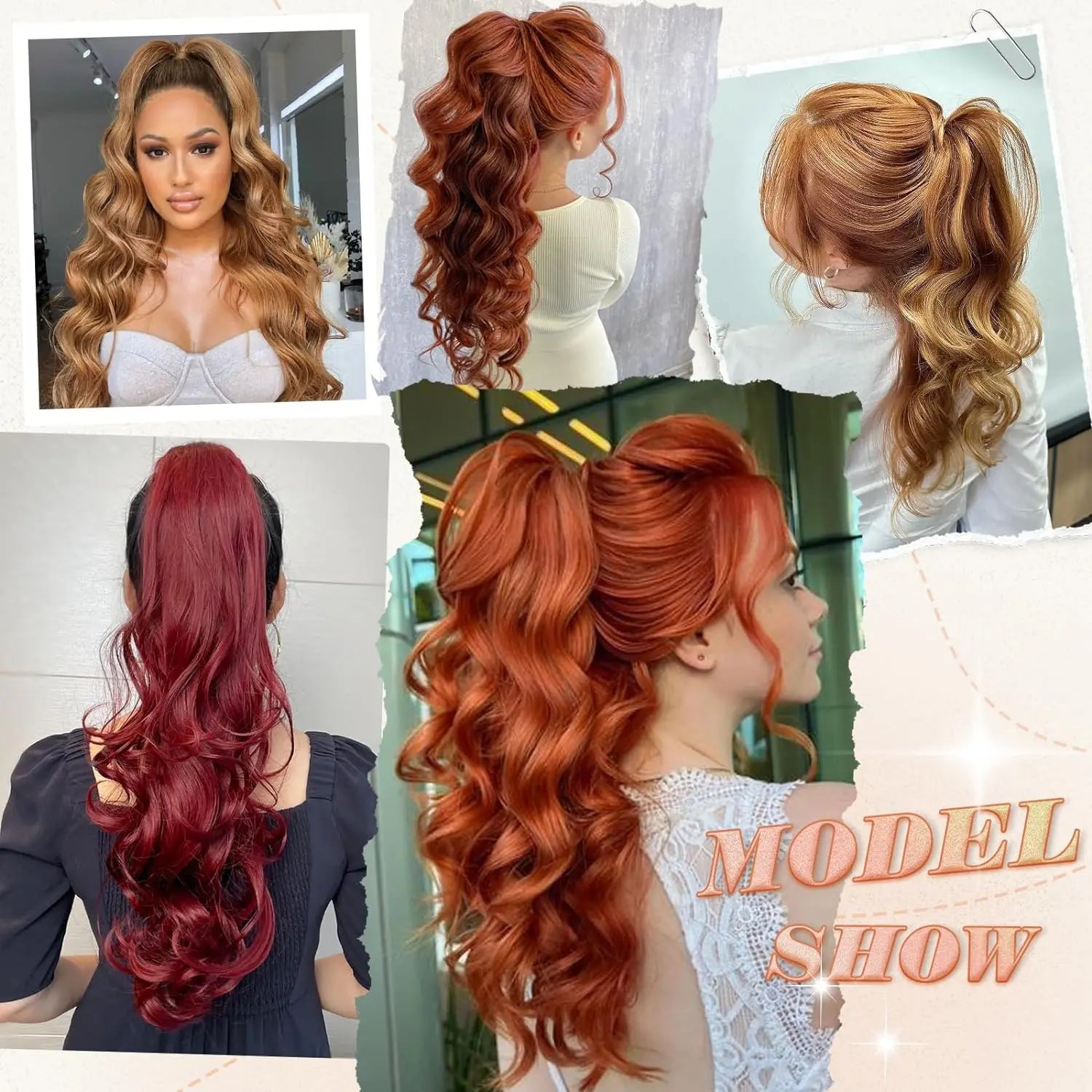 Wavy Curly Claw Ponytail Extension for Women - 6