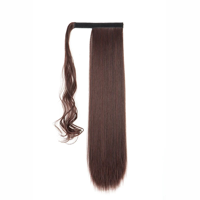 Long Straight Wrap Around Ponytail Clip-In Hair Extension for Women - 12
