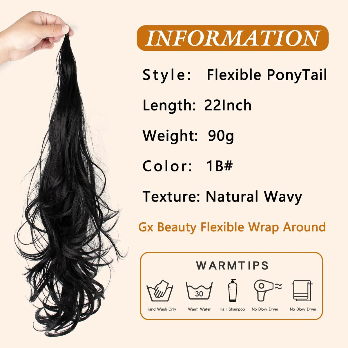 Wavy Wrap Around Ponytail Extension