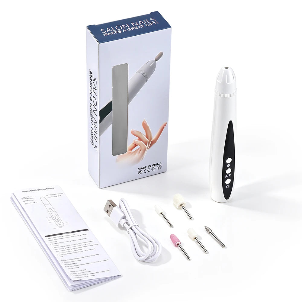 2-in-1 Electric Nail Drill and UV Curing Lamp for Professional Manicures