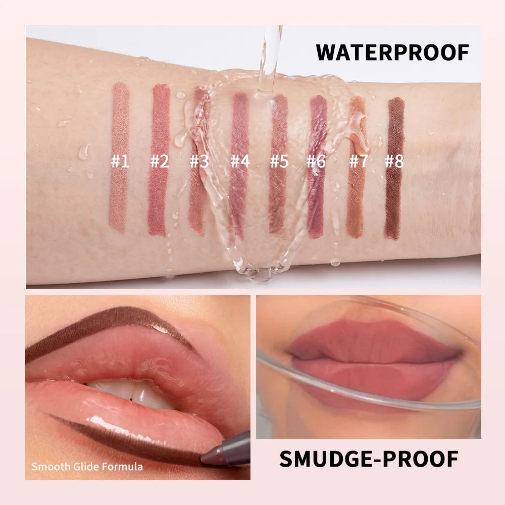 Waterproof Matte Lip Liner Pencil for Long Lasting Precision Definition - 6