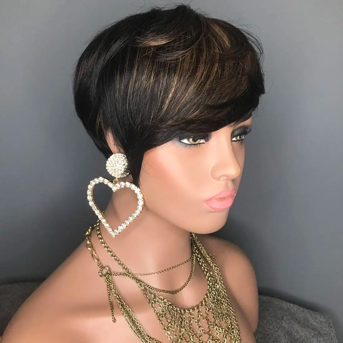 Short Wavy Pixie Cut Wig for Women - 2