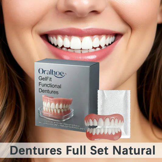 Temporary Cosmetic Denture Set for Instant Smile Restoration and Gaps