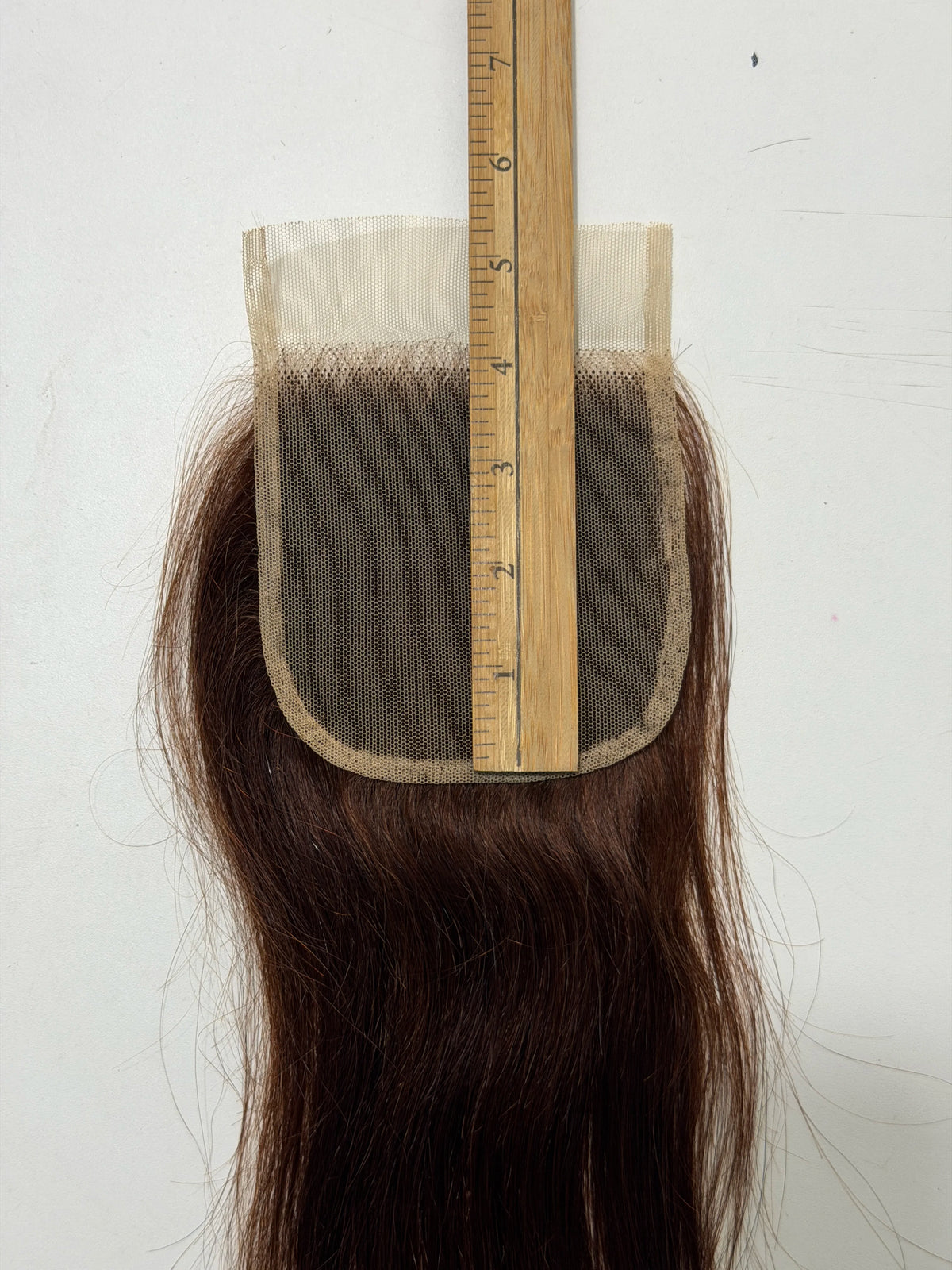 Chocolate Brown Straight Remy Human Hair Lace Closure