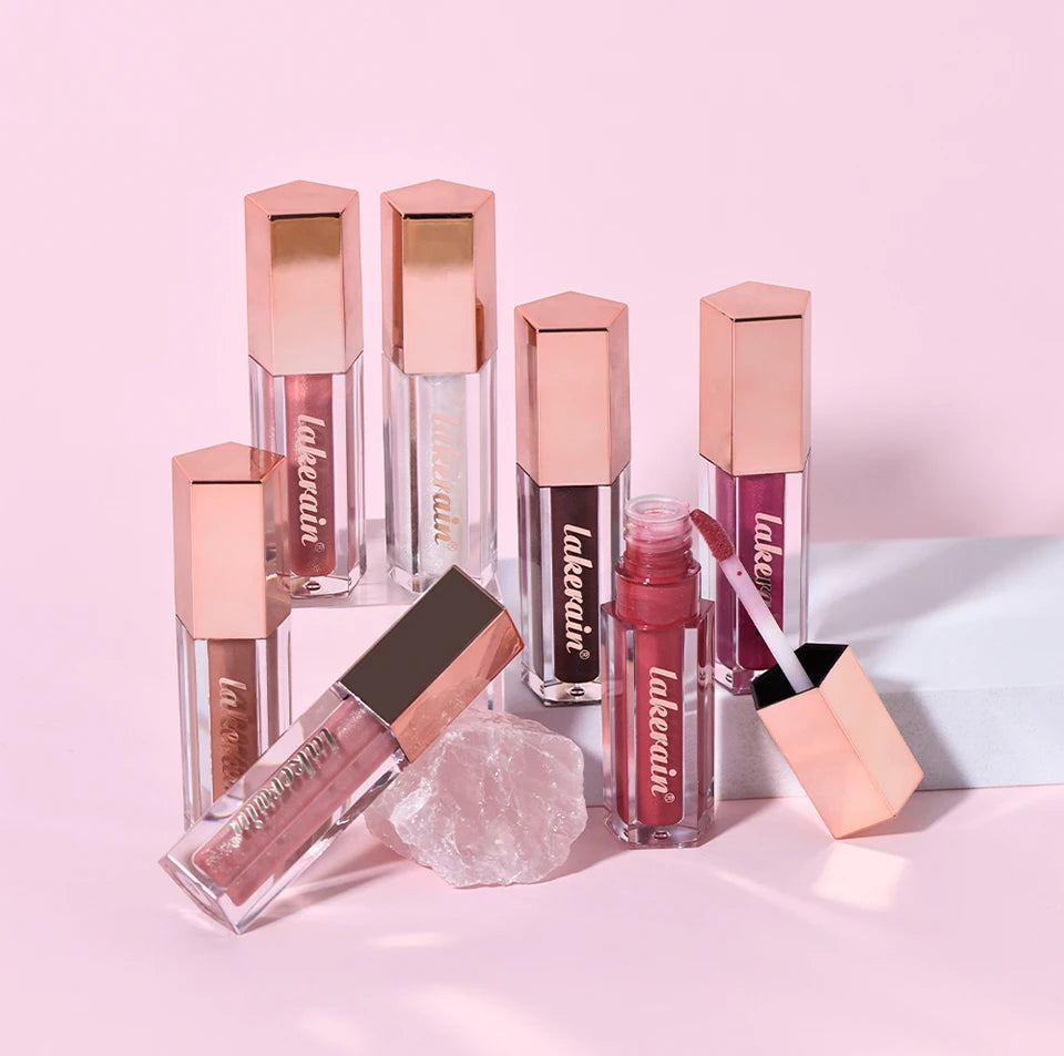 Hydrating Liquid Lip Gloss with Shimmer for Plump and Moisturized Lips - 17