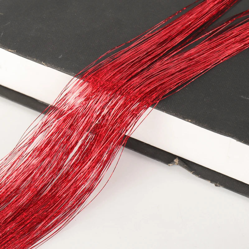 Sparkling Rainbow Hair Tinsel Strands for Instant Glamour and Style