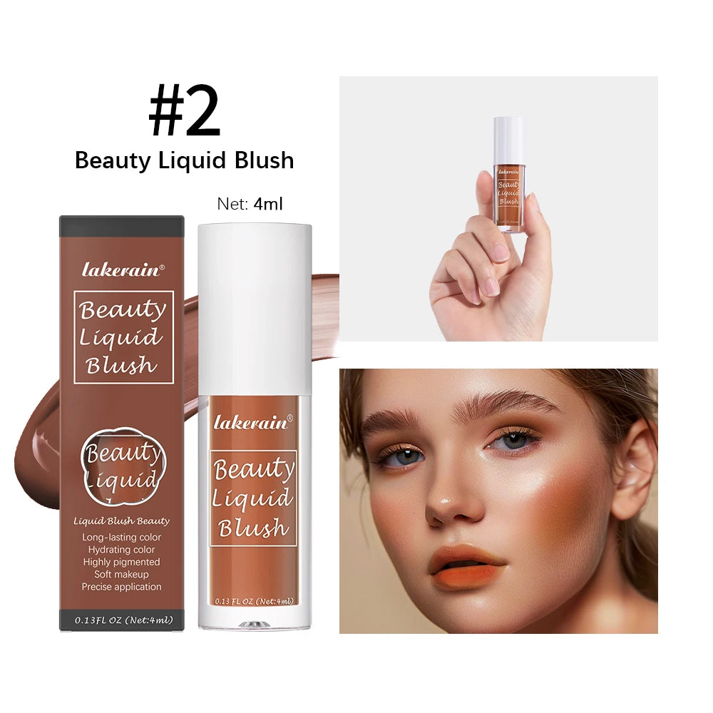Waterproof Liquid Cheek Blush for Natural Long Lasting Dewy Makeup Glow - 25
