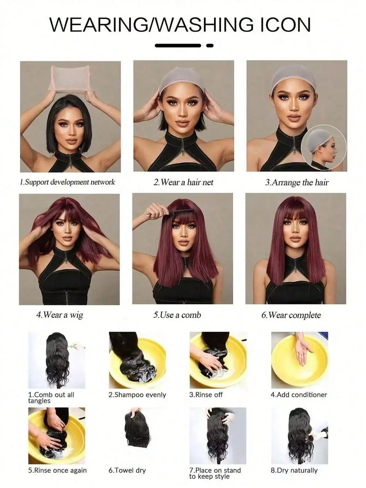 Wavy Brown Cosplay Wig with Curly Pigtails for Costume Parties