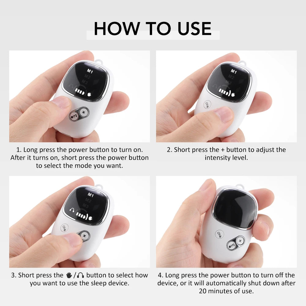 Handheld CES Sleep Aid Device for Insomnia and Anxiety Relief