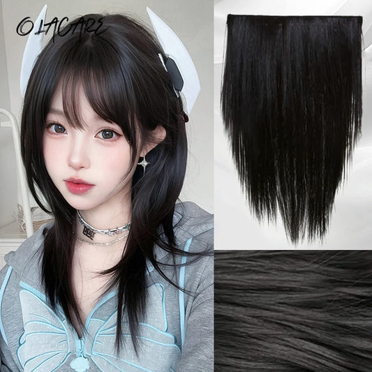 12-Inch Wavy Clip-In Hair Extension Set for Women