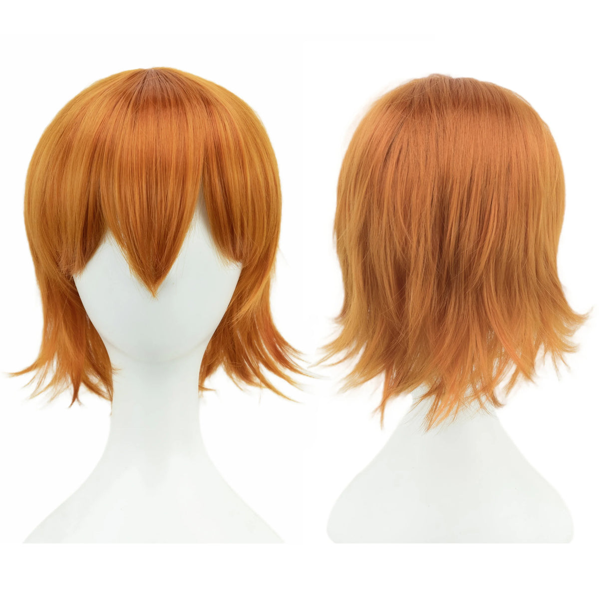 Short Bob Cosplay Wig with Bangs for Halloween and Costume Parties