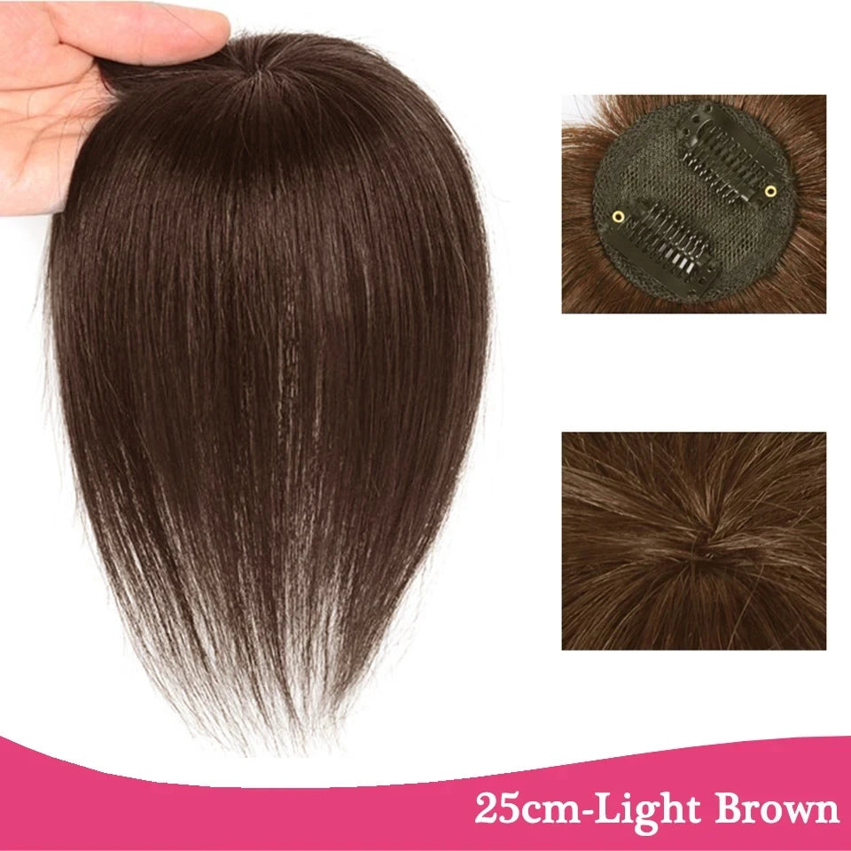 Clip-In Hair Topper Bangs Extension for Natural Volume and Style - 84