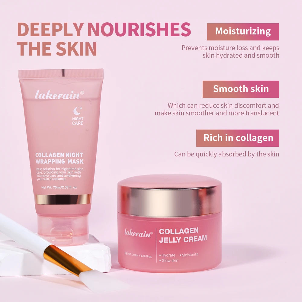 Collagen Overnight Wrapping Peel-Off Mask for Hydrating and Firming Skin