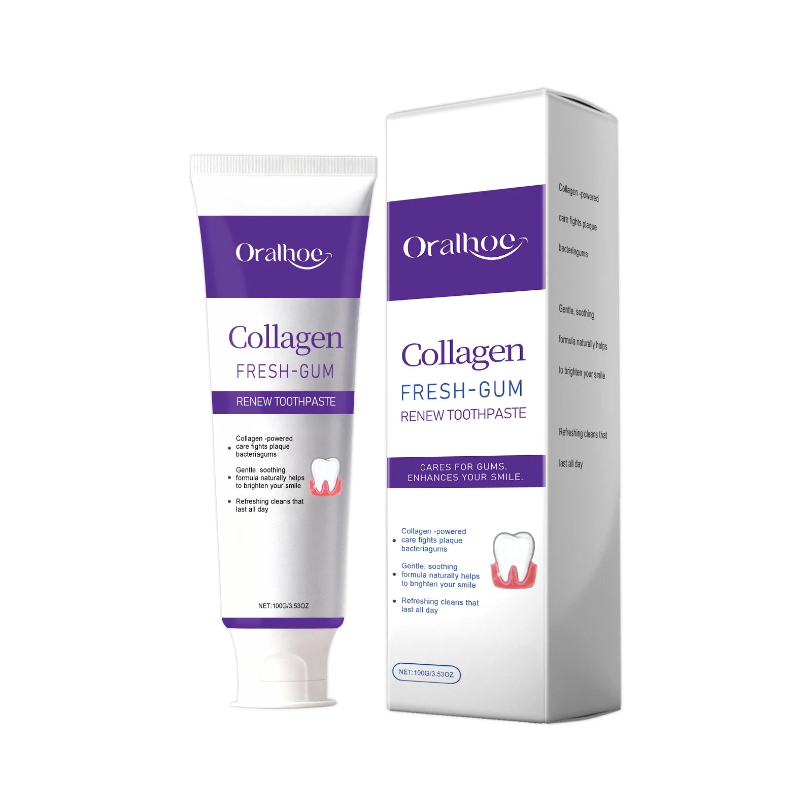 Collagen Whitening Toothpaste for Deep Cleaning and Fresh Breath - 17
