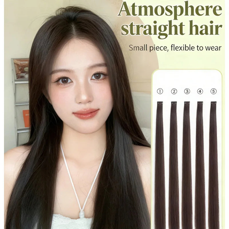 24-Inch Straight Clip-In Hair Highlights for Parties - 6