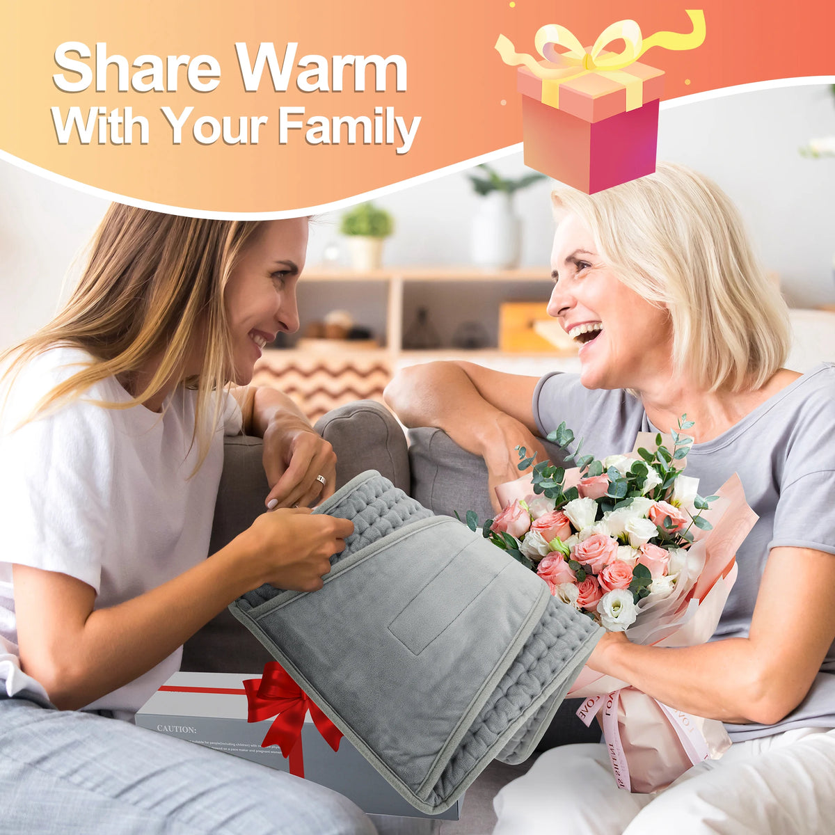 Electric Heating Pad with Adjustable Temperature and Timer for Pain Relief