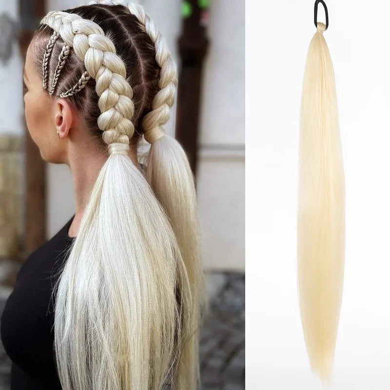 26" Long Ombre Synthetic Braiding Ponytail Extension - 20