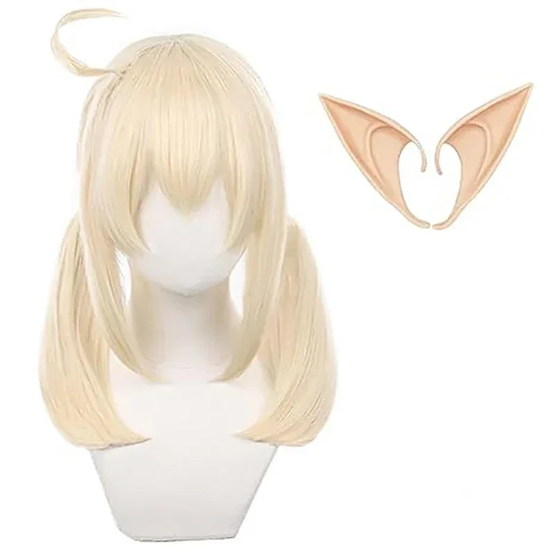 Short Silver Anime Cosplay Wig with Glasses and Lashes - 6