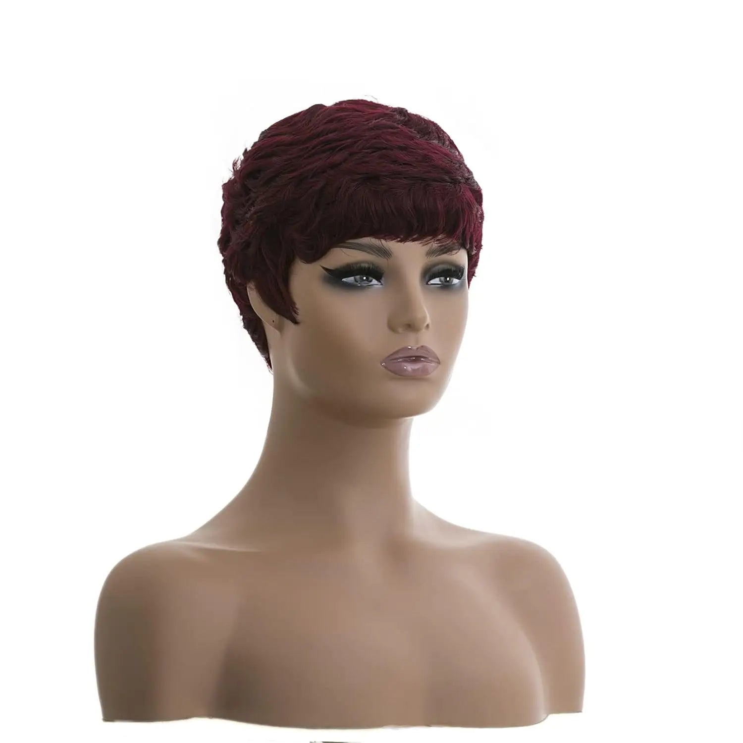 Short Wavy Pixie Cut Wig for Daily Wear - 13