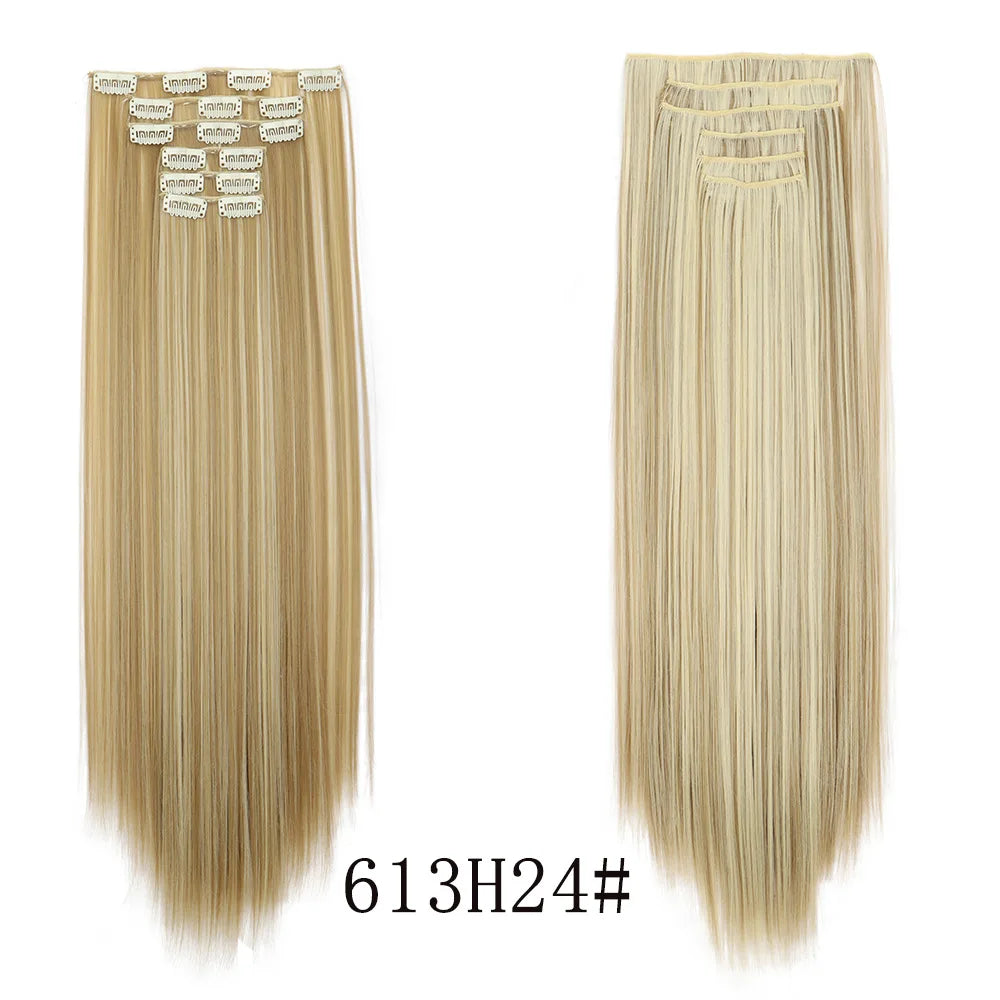 Long Curly Clip-In Hair Extensions for Instant Volume and Length - 17