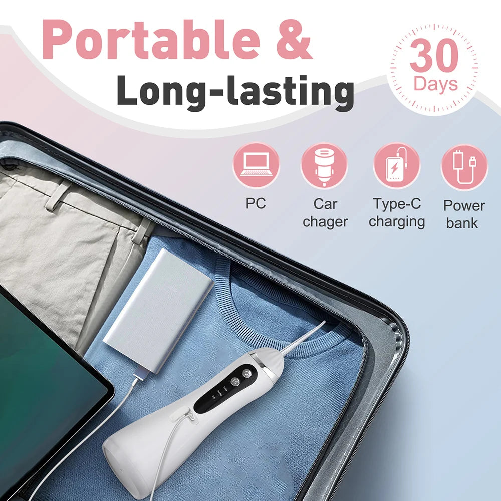 Portable Electric Water Flosser for Deep Teeth Cleaning and Gum Health - 8