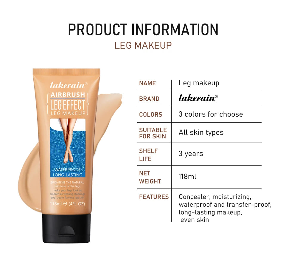 Waterproof Leg Foundation for Flawless and Even Skin Tone Coverage